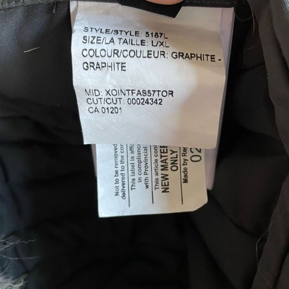 Canada Goose Hat Aviator Genuine Coyote Fur Trim Graphite Size L/XL - Picture 10 of 11